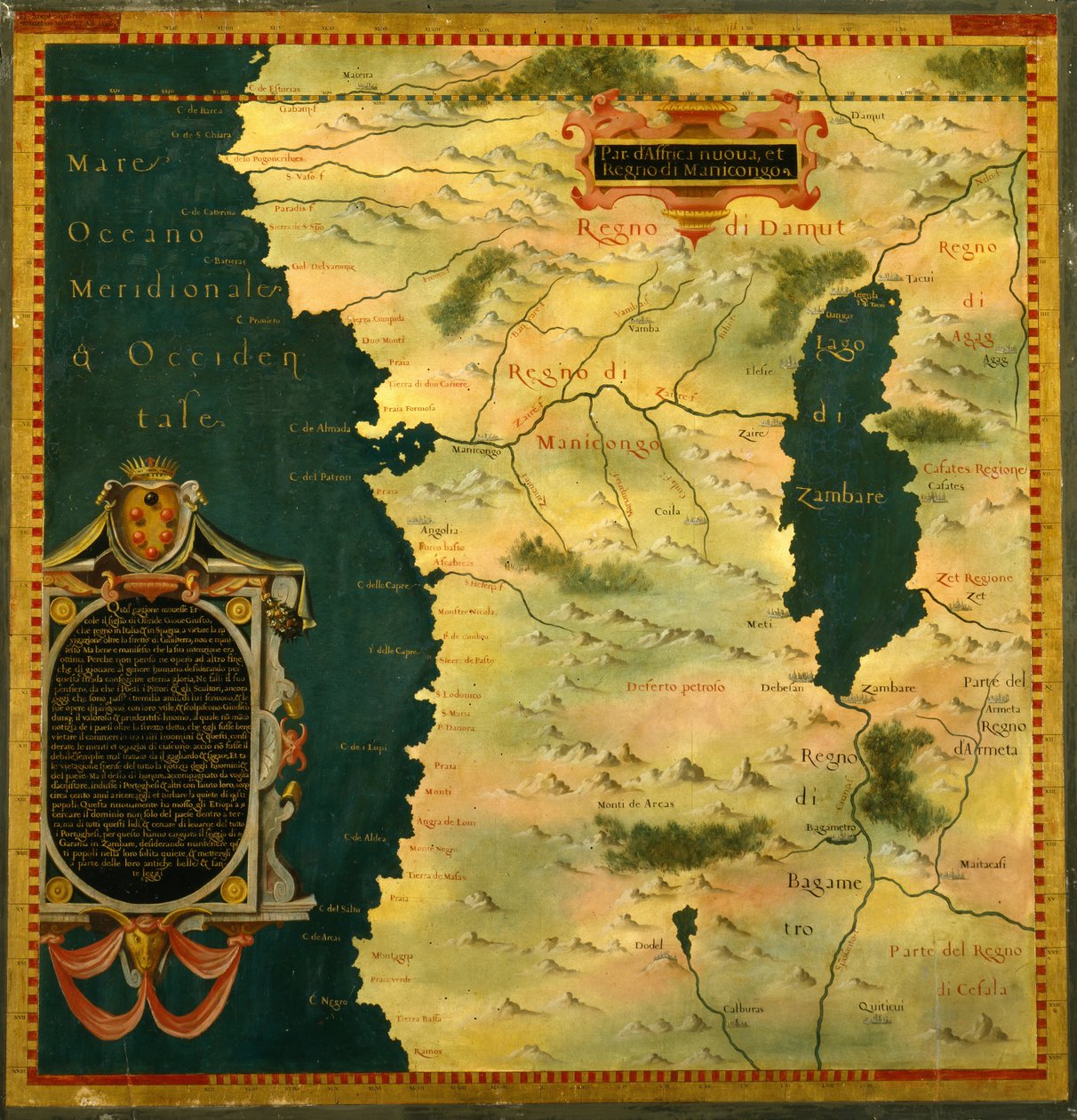 Gabon, Angola et Congo - Stefano Bonsignori 1589