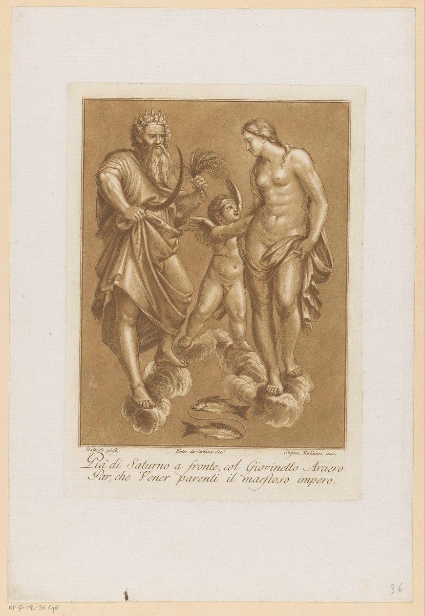 Saturne, Vénus et Amour - Stefano Mulinari