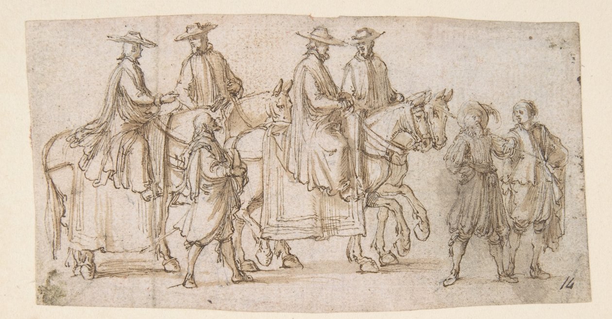 Une procession - Stefano della Bella