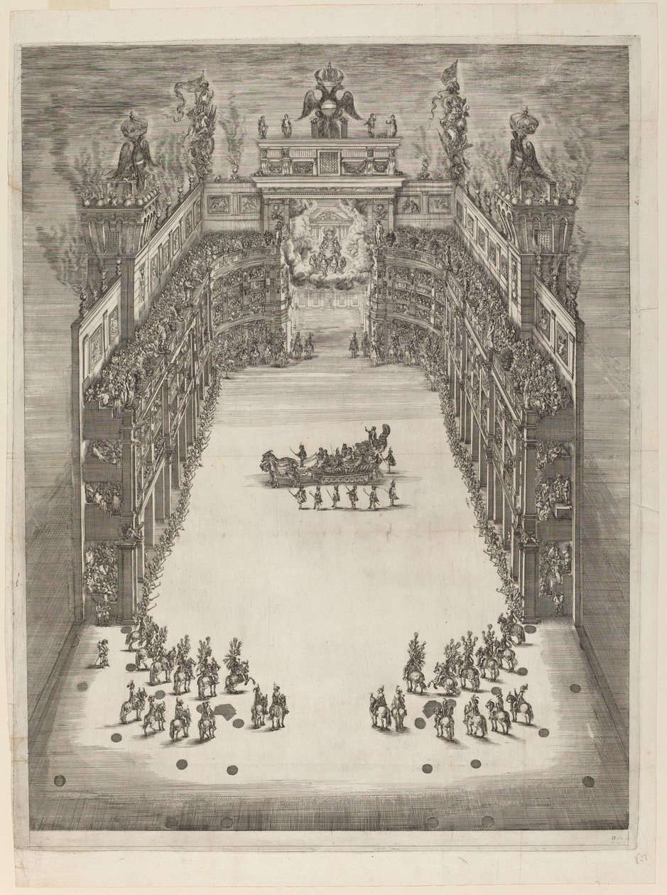 Vue aérienne du théâtre - Stefano della Bella