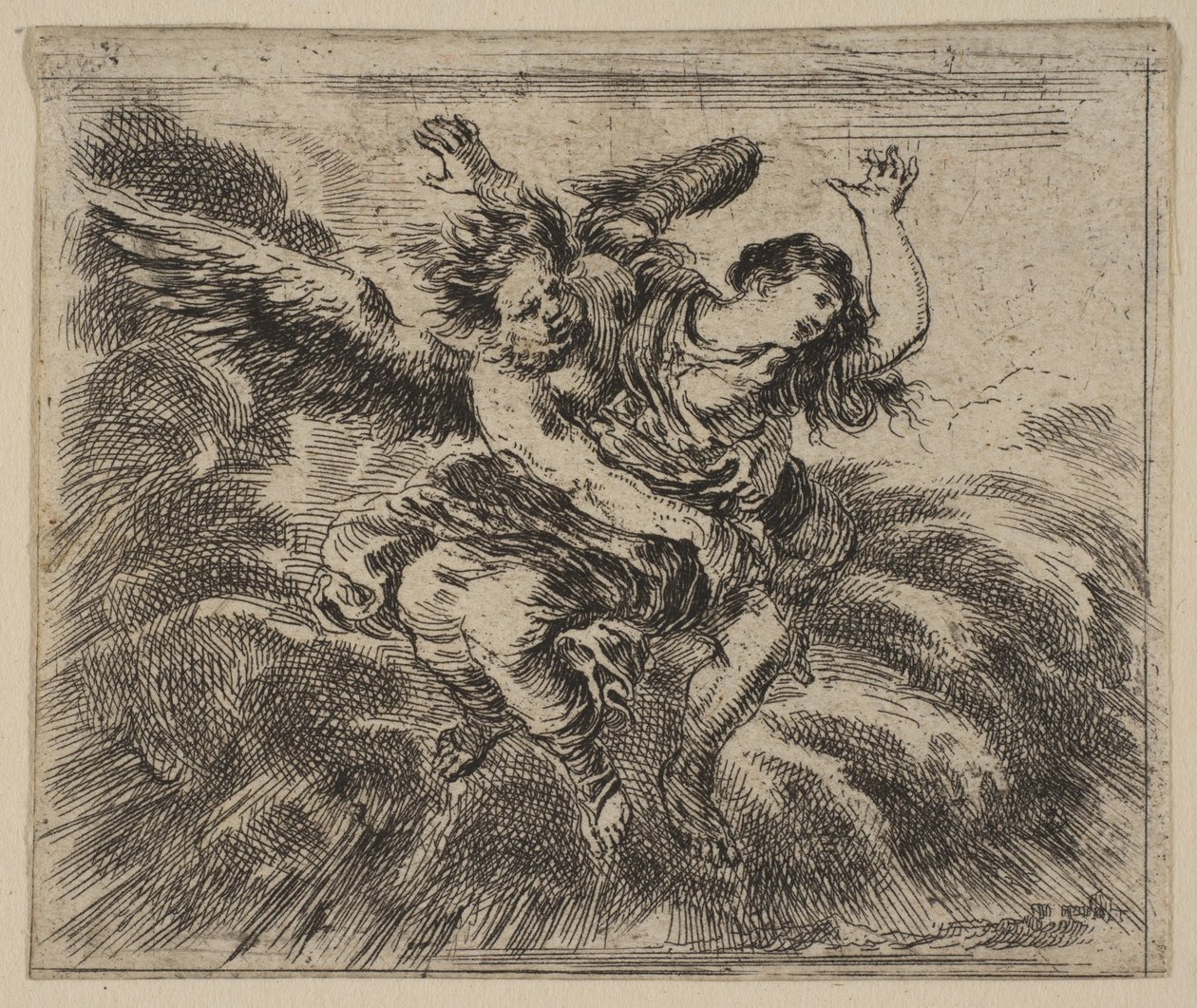 Borée et Orithye, du Jeu de la Mythologie Jeu de la Mythologie, 1644 - Stefano della Bella