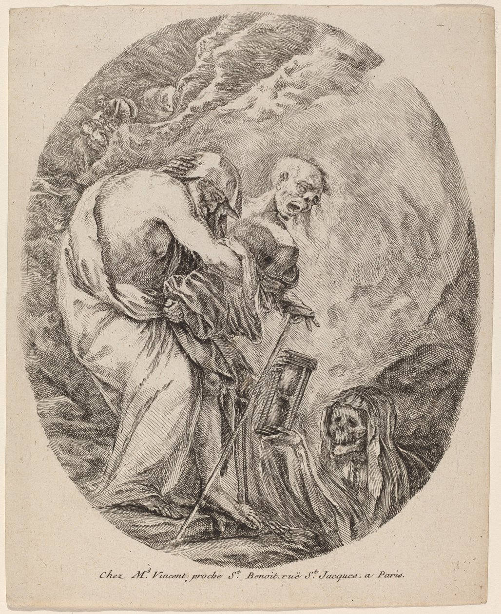 La Mort avec un vieil homme, probablement 1648 - Stefano della Bella