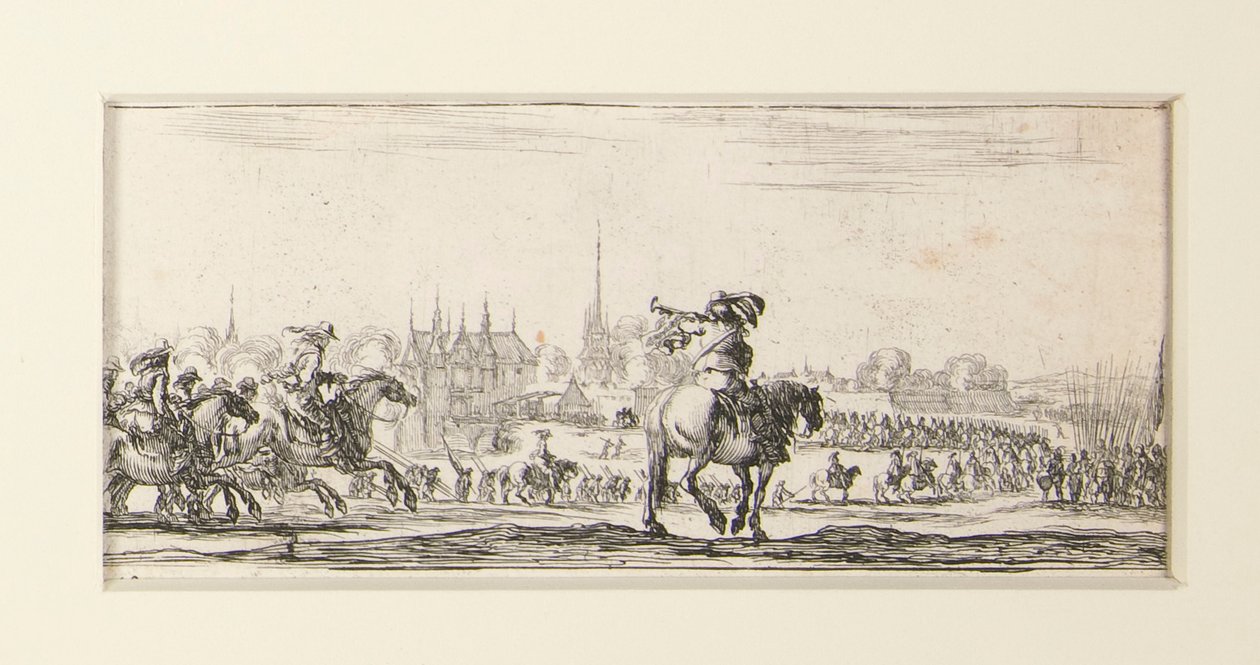 Dessins de quelques conduites de troupes, ensemble de douze gravures - Stefano della Bella