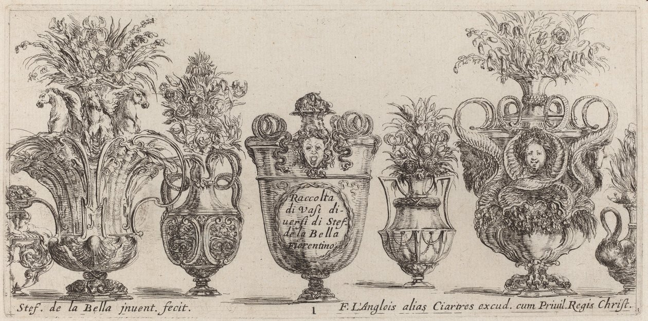 Vases fantastiques - Stefano della Bella