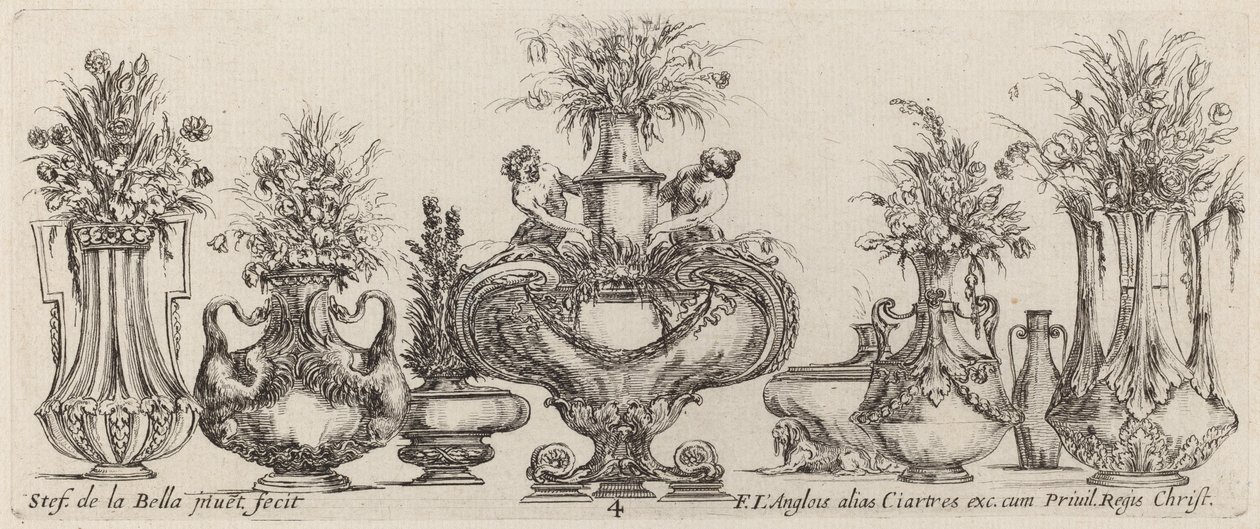 Vases fantastiques - Stefano della Bella