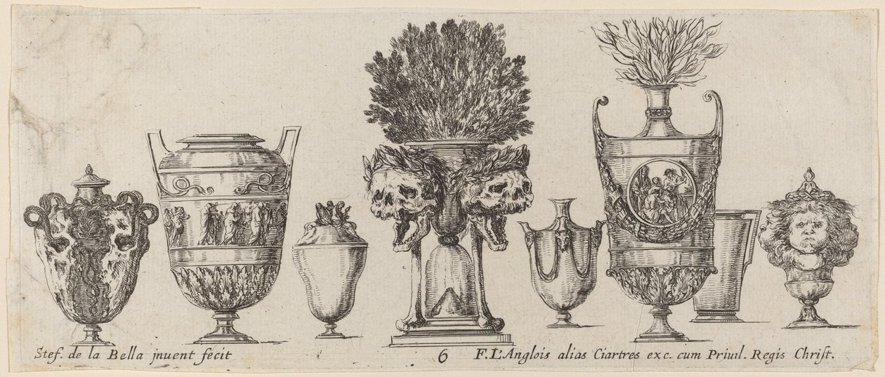 Vases fantastiques, probablement 1646 - Stefano della Bella