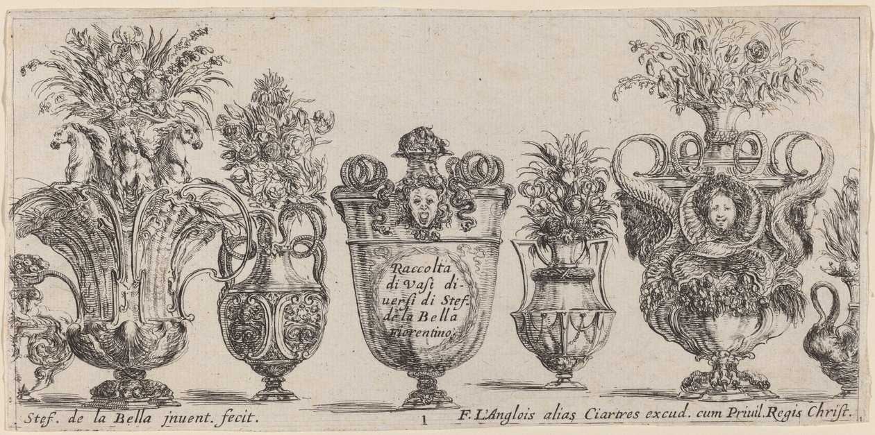 Vases fantastiques, probablement 1646 - Stefano della Bella