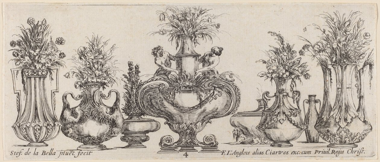 Vases fantastiques, probablement 1646 - Stefano della Bella
