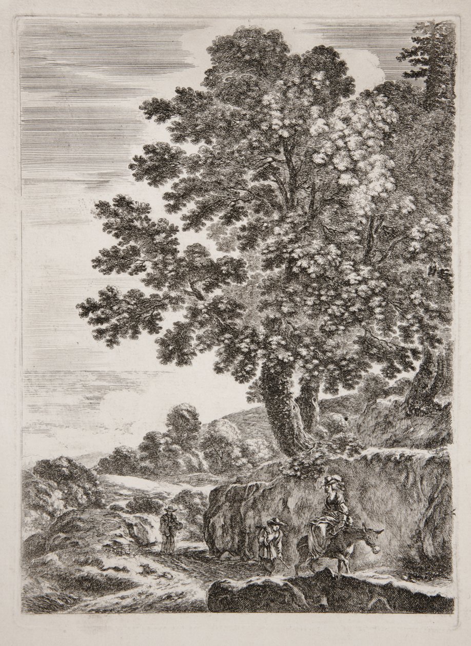 Quatre grands paysages en hauteur, planche 2 - Stefano della Bella
