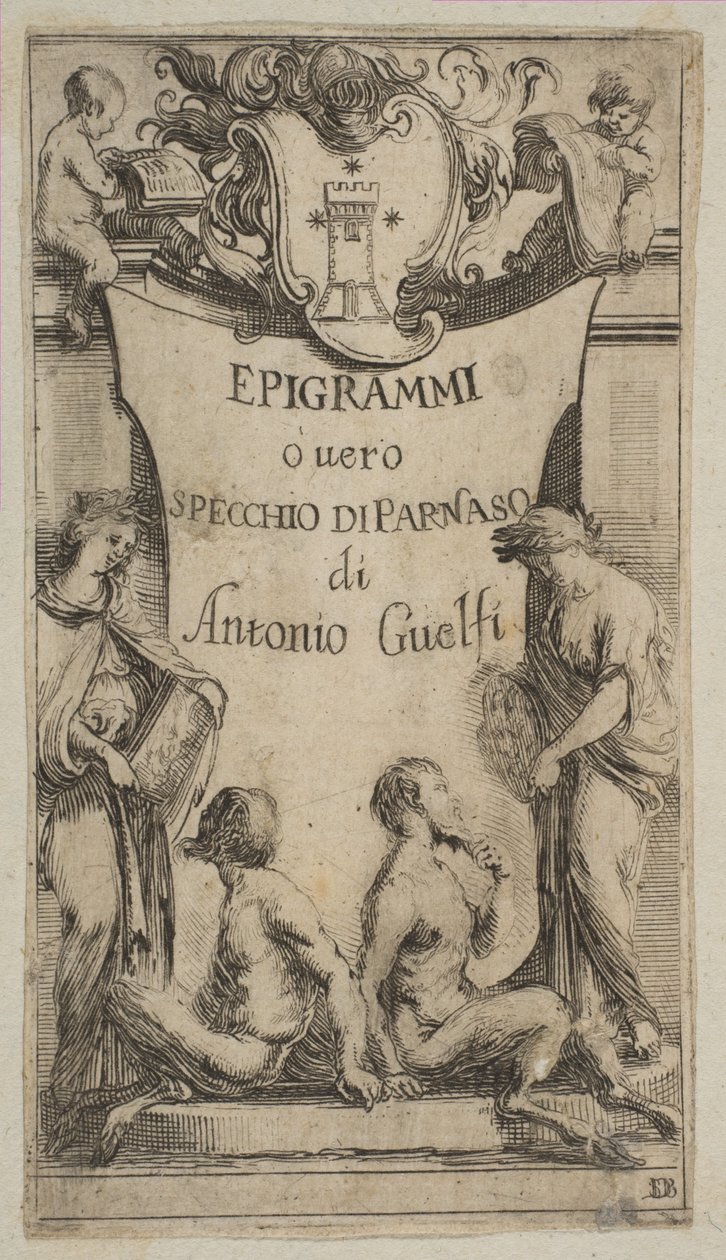 Frontispice pour Epigrammi de Guelfi, vers 1636 - Stefano della Bella