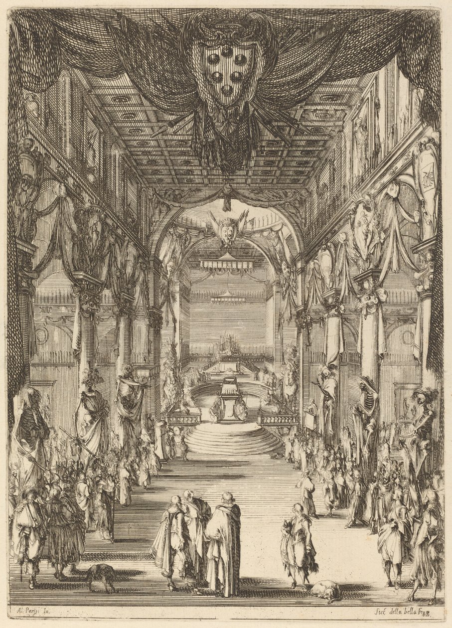 Funérailles du prince Francesco de Medici - Stefano della Bella