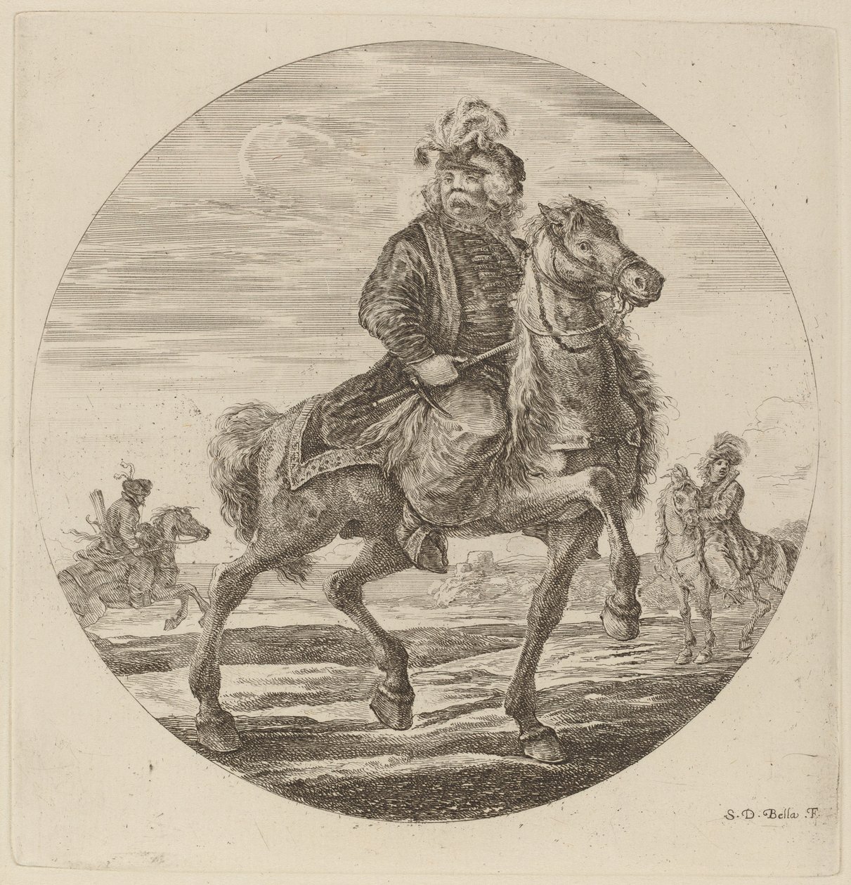 Cavalier hongrois - Stefano della Bella