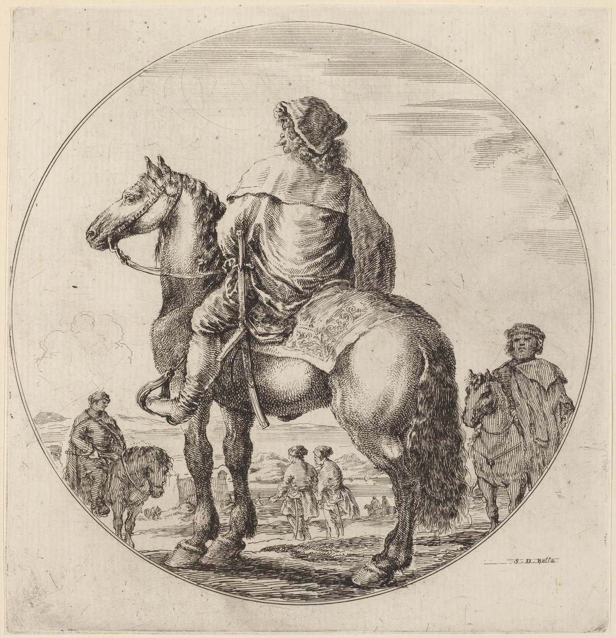 Cavalier hongrois - Stefano della Bella