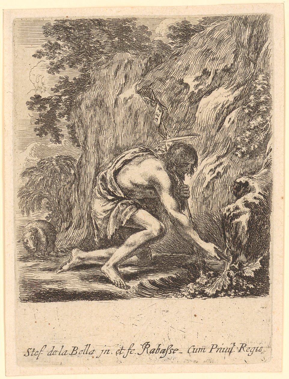 Saint Jean-Baptiste puise de l