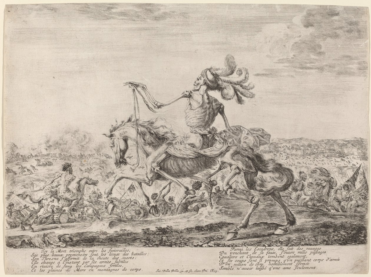La Mort sur un champ de bataille, 1648 - Stefano della Bella