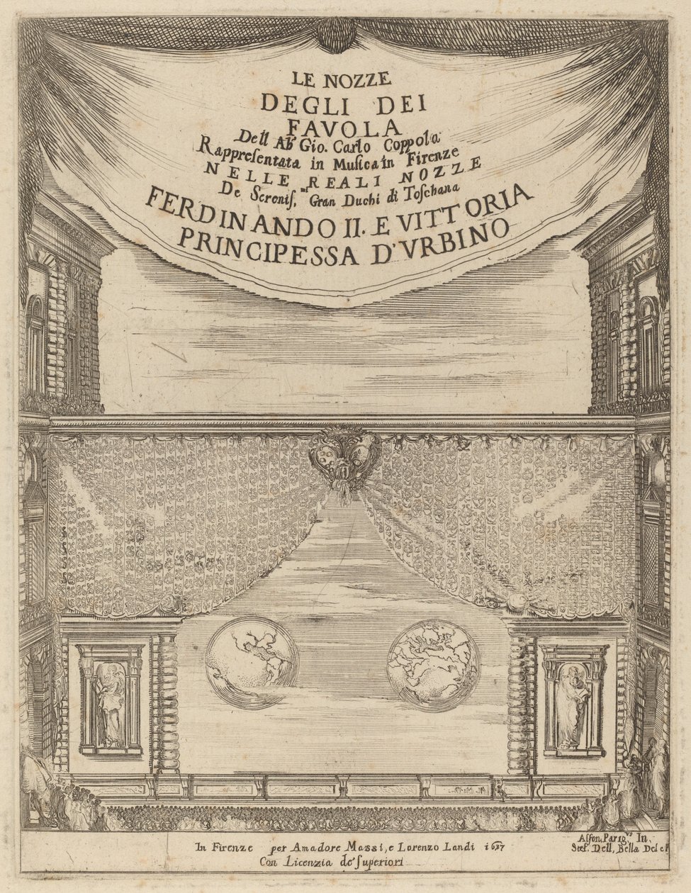 Le Nozze degli Dei: Frontispice - Stefano della Bella