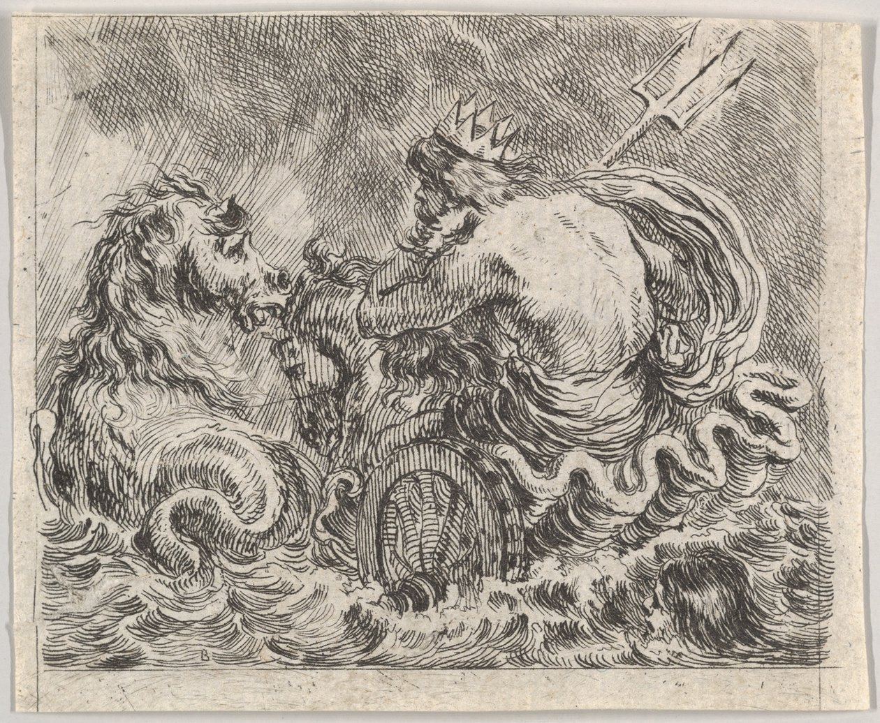 Neptune, du Jeu de la Mythologie - Stefano della Bella
