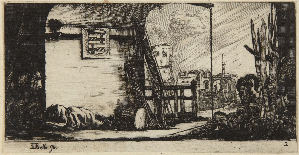 No. 2, from Dessin de quelques conduites de troupes - Stefano della Bella