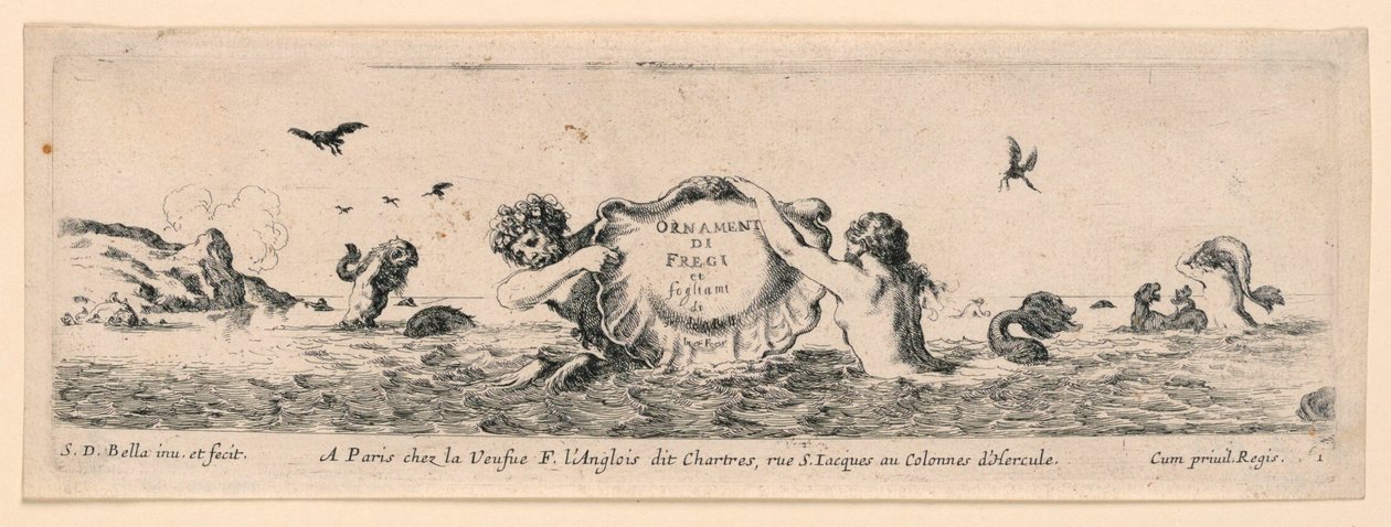 Ornements de frises et feuillages - Stefano della Bella