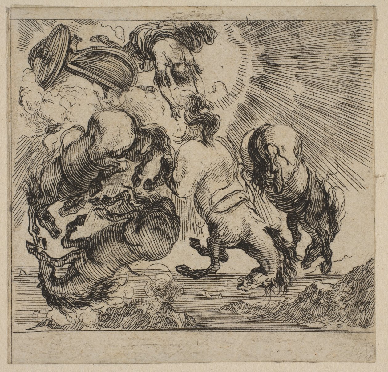Phaéton, du Jeu de la Mythologie, 1644 - Stefano della Bella