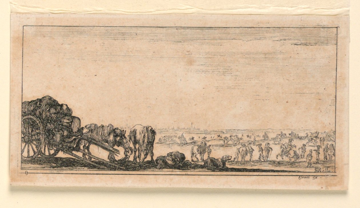 Planche 8, de "Desseins de Queleques Conduites de Troupes, Canons, et Ataques de Villes" - Stefano della Bella
