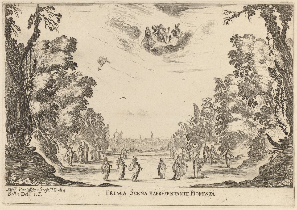Prima Scena Representanta Firenza - Stefano della Bella