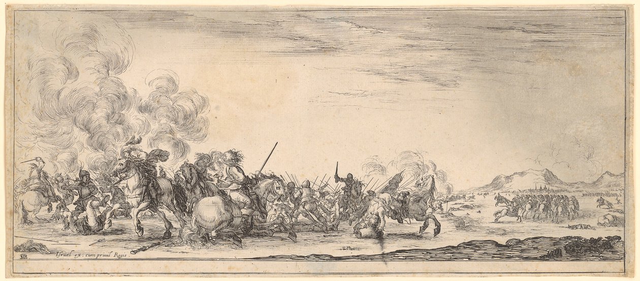 Combat de cavaliers - Stefano della Bella