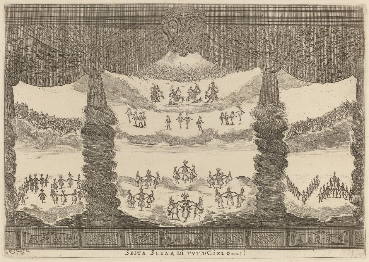 Sesta Scena di Tutto Cielo, 1637 - Stefano della Bella