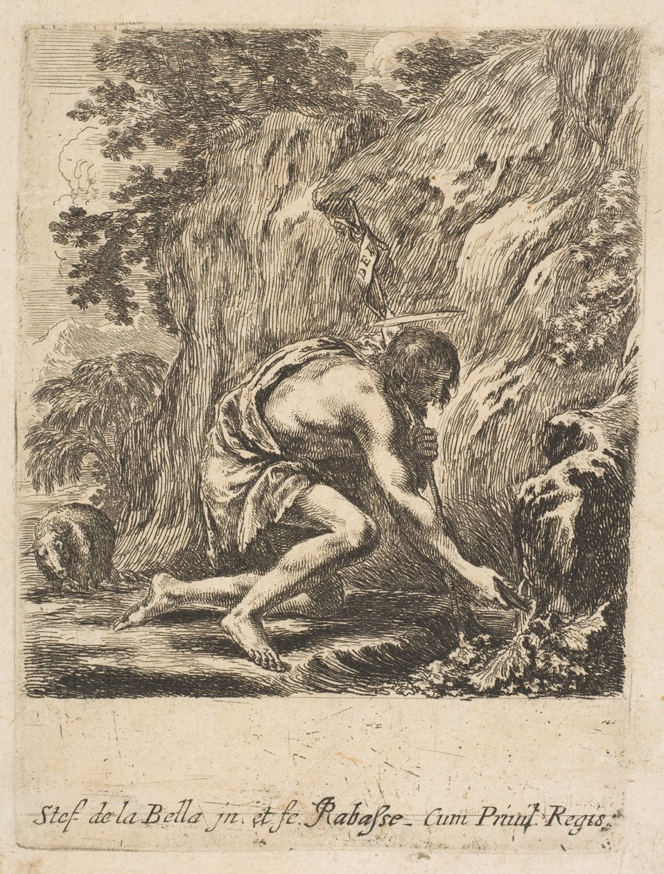 Saint Jean-Baptiste puisant de l