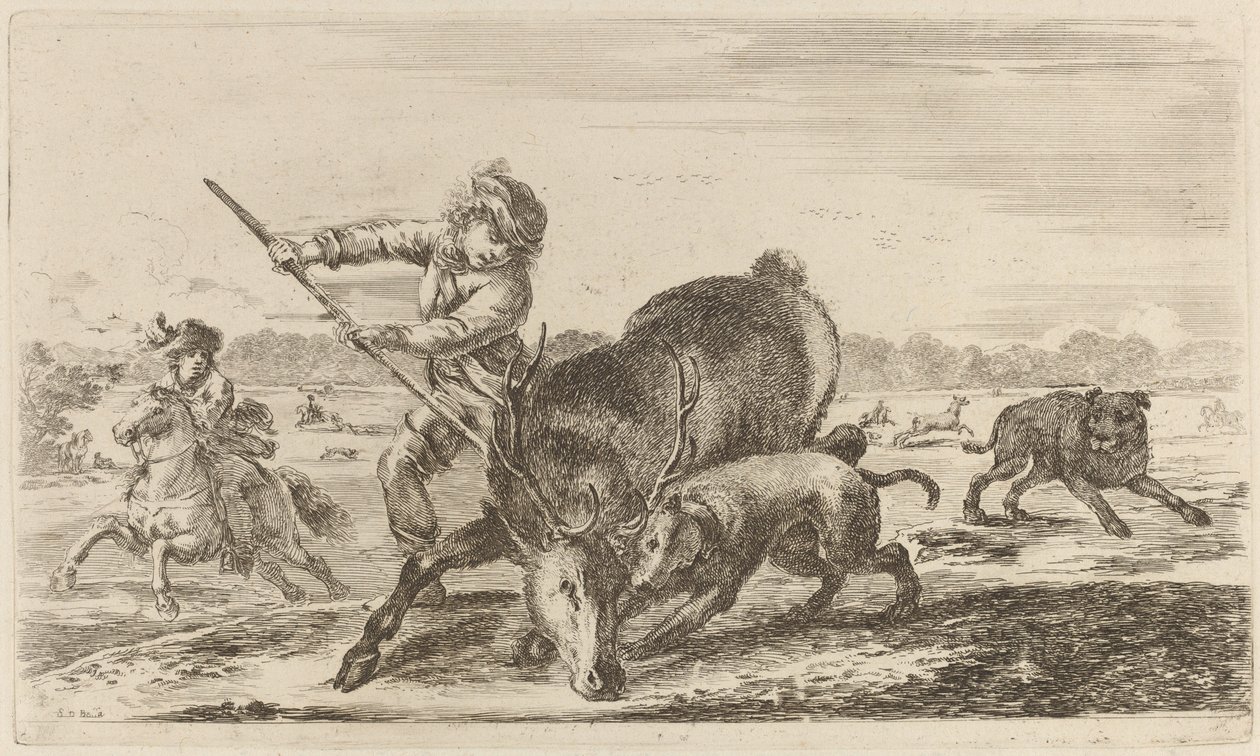 Cerf au piège - Stefano della Bella