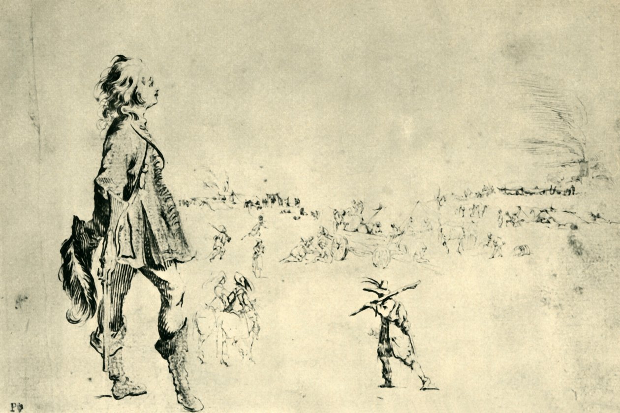 Figure masculine debout, 1633-1634, 1943 - Stefano della Bella