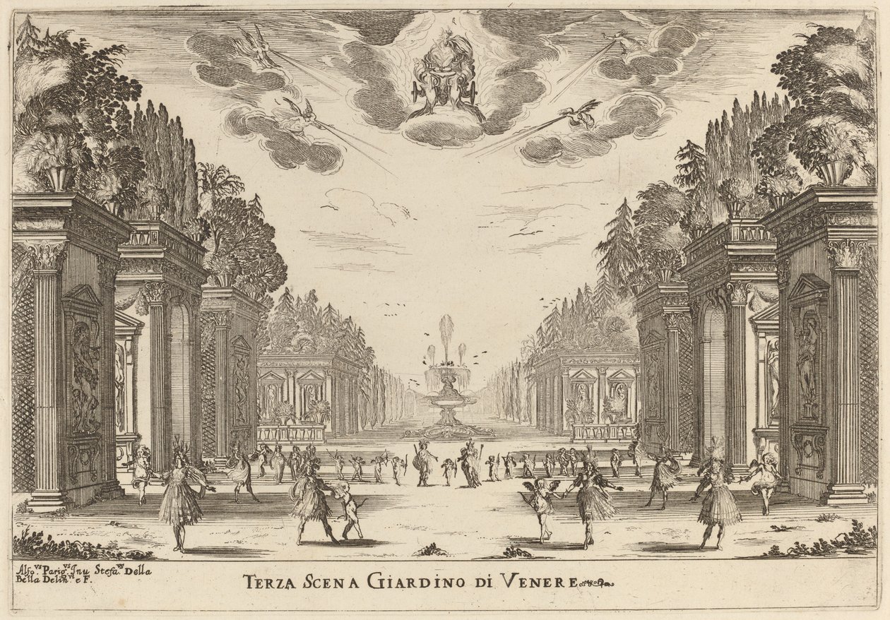 Terza Scena Giardino di Venere, 1637 - Stefano della Bella