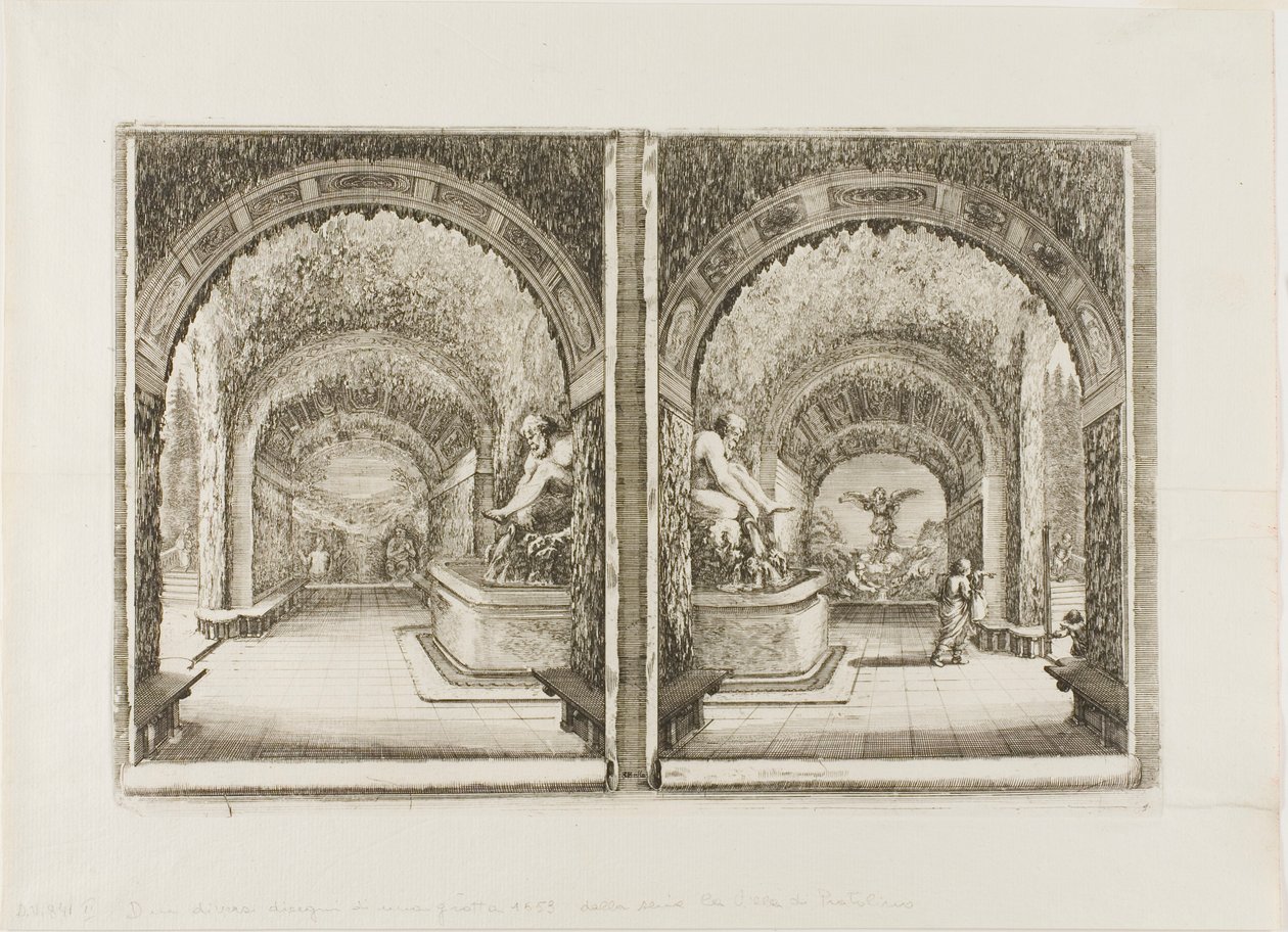 La Grotte de Pan et la Renommée - Stefano della Bella
