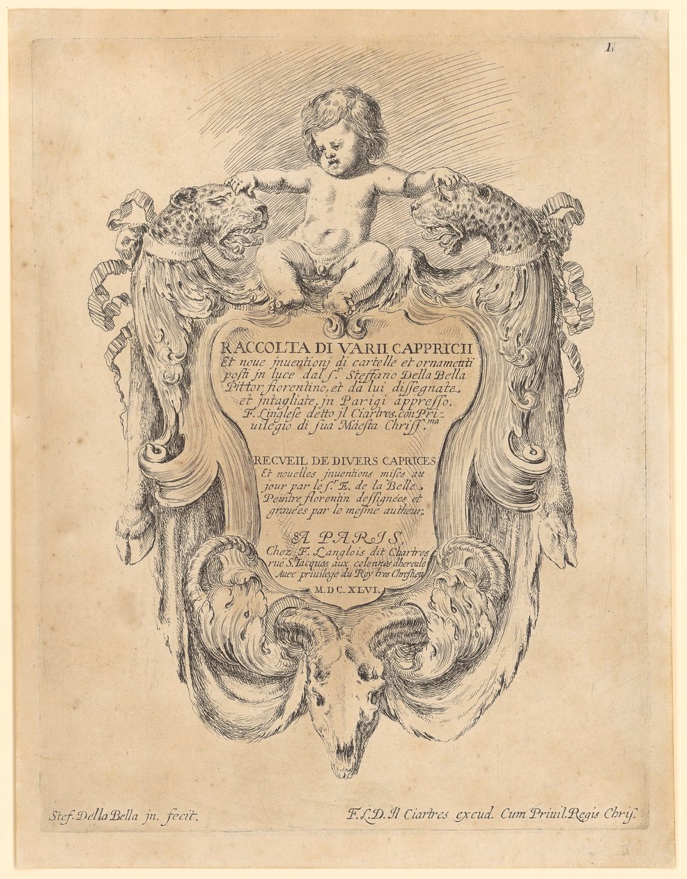 Page de titre - Stefano della Bella