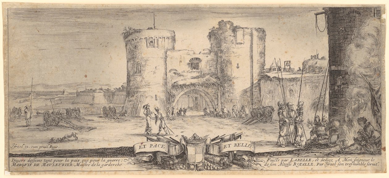Page de titre de la série « Paix et guerre » - Stefano della Bella