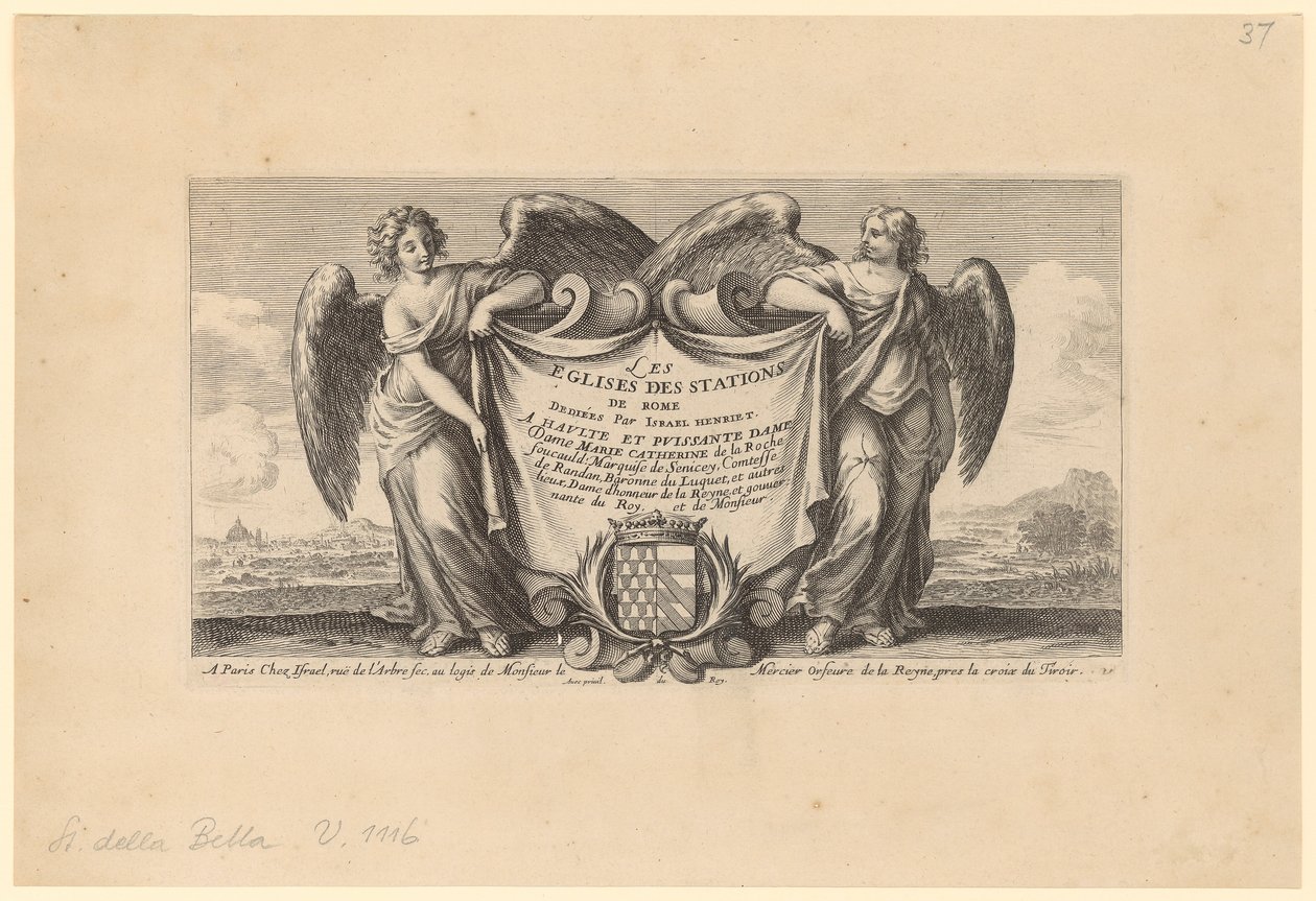 Titelseite zu "Les Eglises des Stations de Rome" - Stefano della Bella