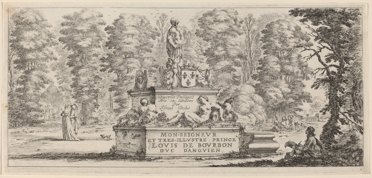 Page de titre pour Divers paysages, avant 1647 - Stefano della Bella