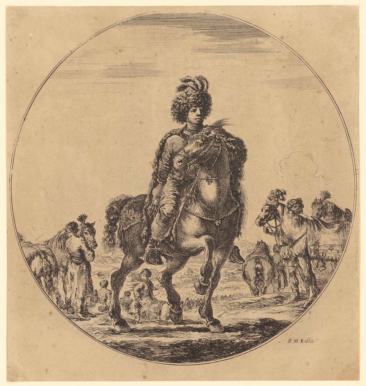 Cavalier hongrois - Stefano della Bella