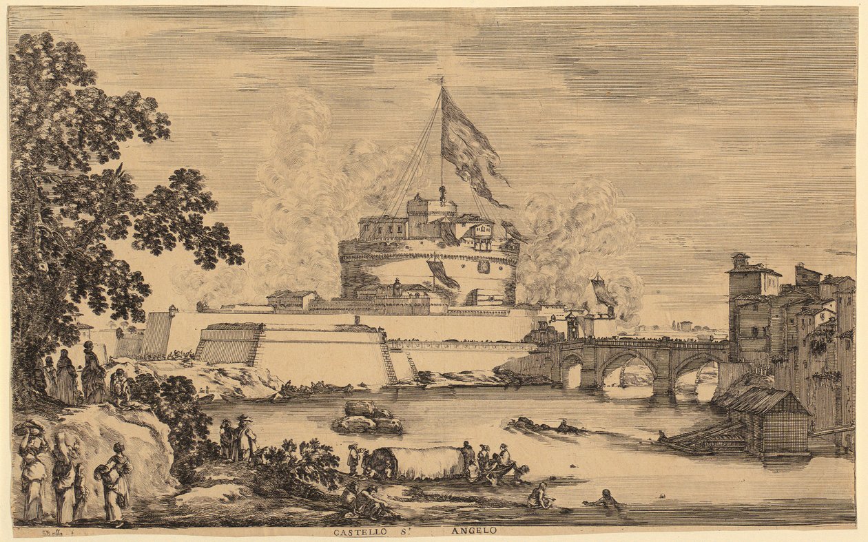 Divers voiliers, feuille n° 2 de la série « Paysages maritimes » - Stefano della Bella