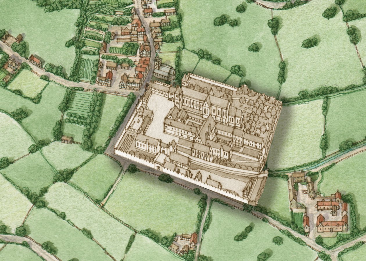 Bermondsey, Londres, vers 1600 avec insertion de l