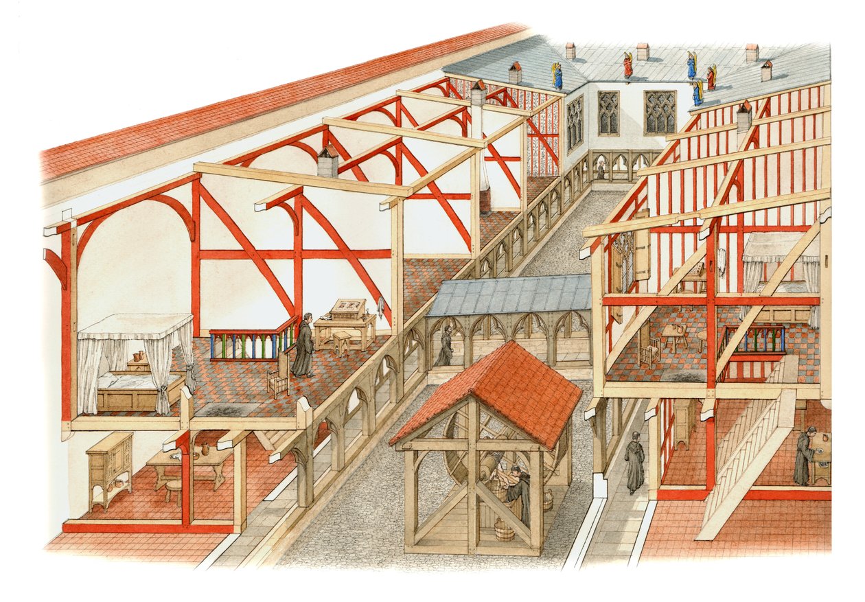 Cour des chanoines, Château de Windsor, c.1500-1535 - Stephen Conlin