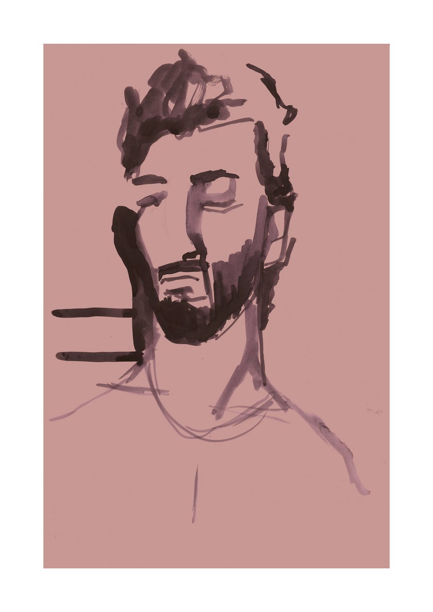 Ahmad (rose), 2023 (numérique) - Stephen Dow
