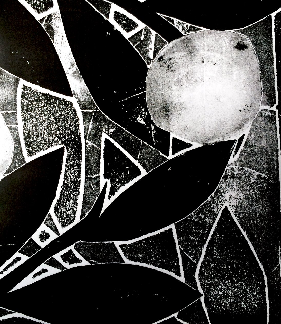Arbre de lune, 2016 (collage en monoprint) - Stephen Dow