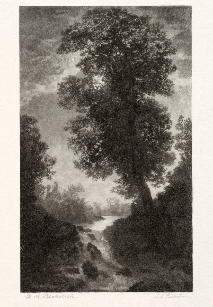 Une Cascade au Clair de Lune - Stephen Greeley Putnam
