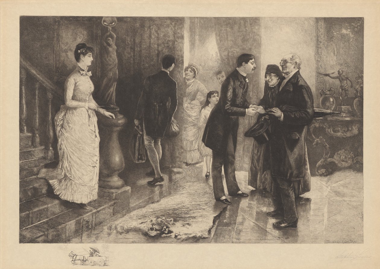 La visite à la ville - Stephen James Ferris after William Thomas Smedley