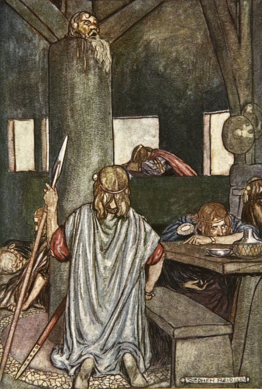 Sualtach réveille le Roi, illustration de 