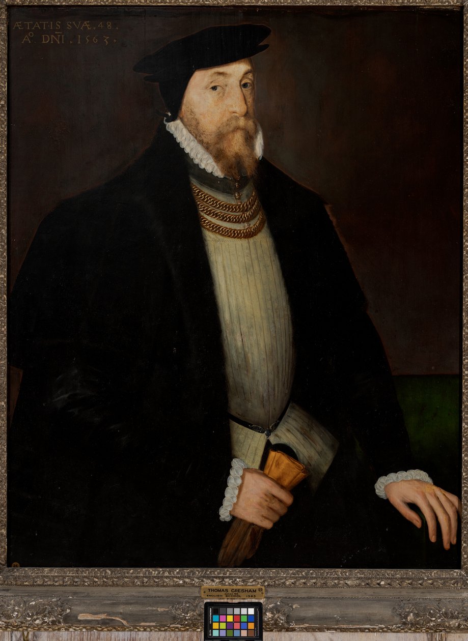 Sir Thomas Gresham (vers 1518-1579) - Steven van der (attr. to) Meulen