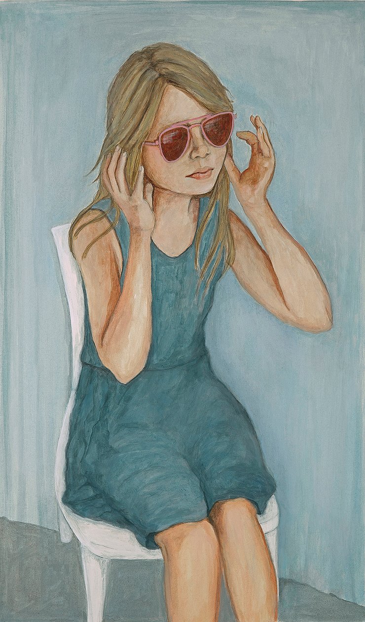 Fille avec des lunettes de soleil, 2017 - Stevie Taylor