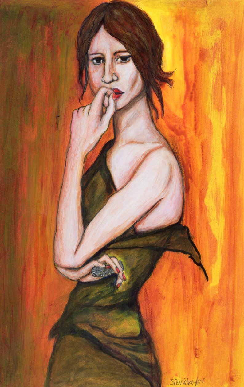 Robe verte et téléphone portable, 2006 - Stevie Taylor
