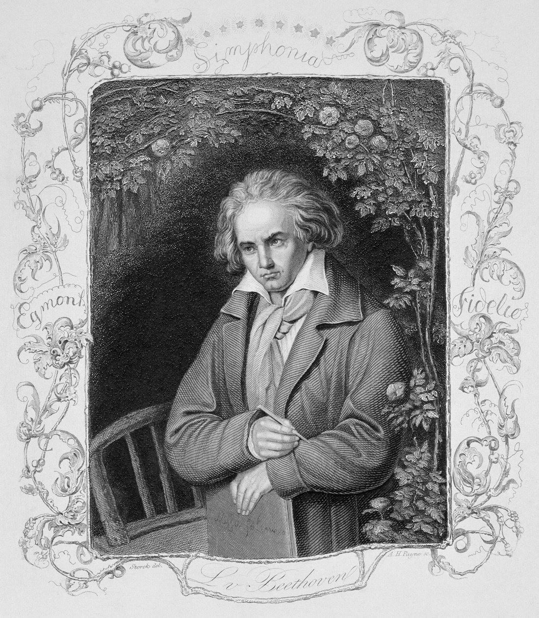 Ludwig van Beethoven (1700-1827) gravé par Albert Henry Payne - Storck